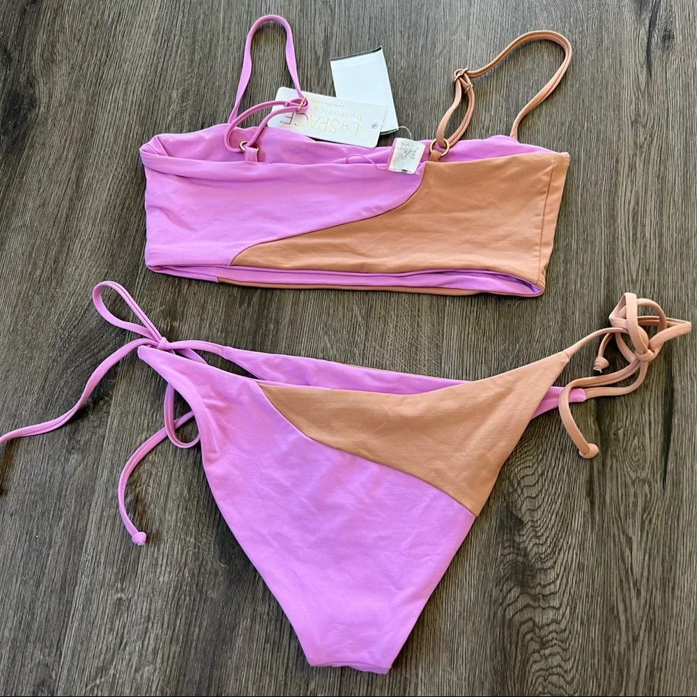 L*Space Color Block Bikini Set - Picture 8 of 11